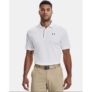 NWT Under Armour Men's UA Tech Polo in White size Large